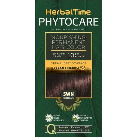 HERBAL TIME PHYTOCARE Боя за коса 5WN Chocolate, 124,5 мл.