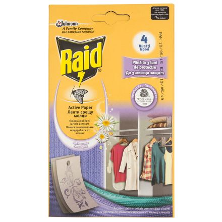 RAID Ленти срещу молци, 4 бр.