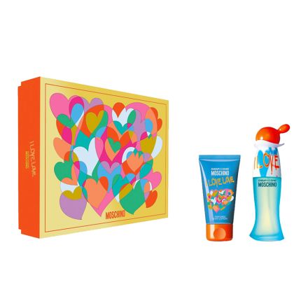 MOSCHINO I LOVE LOVE Комплект Дамска тоалетна вода  30мл. + Боди лосион  50 мл.