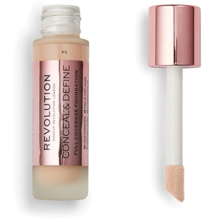 REVOLUTION CONCEAL&DEFINE FULL COVERAGE  Фон дьо тен F5, 23мл.
