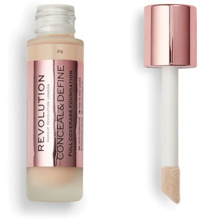 REVOLUTION CONCEAL&DEFINE FULL COVERAGE  Фон дьо тен F6, 23мл.