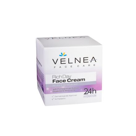 VELNEA FACE CARE Дневен крем за суха и чувствителна кожа, 50 мл.