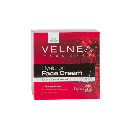 VELNEA Хиалурон крем за  суха и чуствителна кожа 50 мл