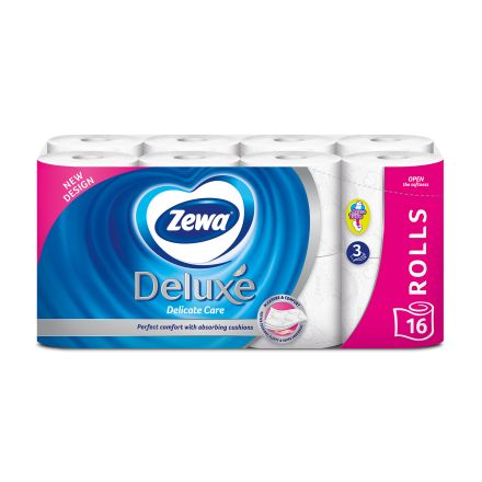 ZEWA DELUXE Тоалетна хартия 3 пласта деликатна грижа, 16 ролки  