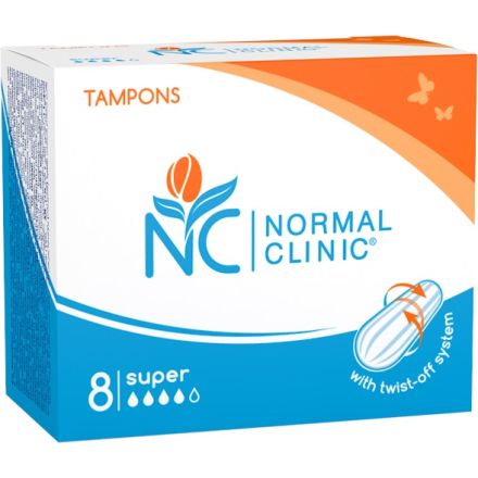 NORMAL CLINIC Дамски интимни тампони супер, 8 бр.