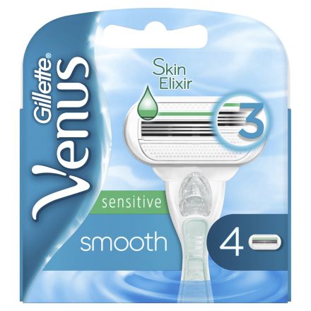 GILETTE VENUS SMOOTH SENSITIVE Резервни ножчета, 4 бр.