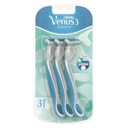 VENUS SENSITIVE 3 Дамска еднократна самобръсначка, 3 бр./оп