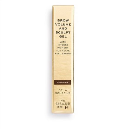 REVOLUTION PRO BROW VOLUME AND SCULPT Гел за оформяне на вежди Ash Brown, 1 бр.