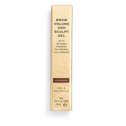 REVOLUTION PRO BROW VOLUME AND SCULPT Гел за оформяне на вежди Warm Brown, 1 бр.