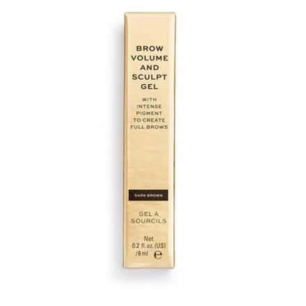 REVOLUTION PRO BROW VOLUME AND SCULPT Гел за оформяне на вежди Dark Brown, 1 бр.