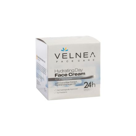 VELNEA FACE CARE Хидратиращ дневен крем за всеки тип кожа, 50 мл.