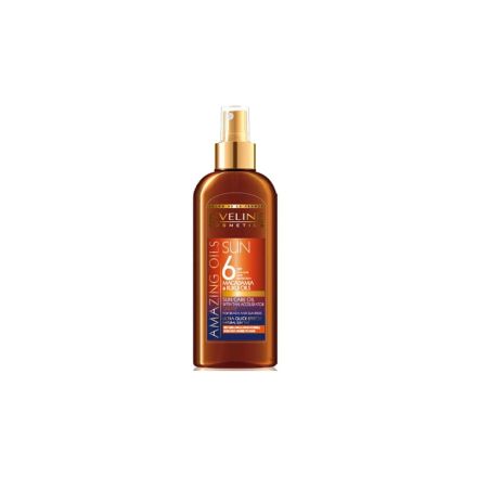 EVELINE AMAZING OILS Слънцезащитно олио с ускорител за тен SPF6, 150 мл.