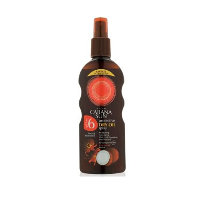 CABANA SUN Слънцезащитно сухо олио спрей SPF6, 200 мл.