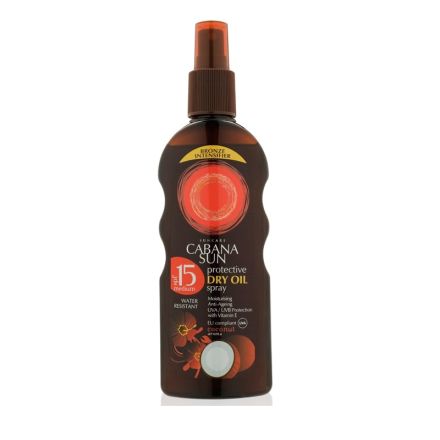 CABANA SUN Слънцезащитно сухо олио спрей SPF15, 200 мл.
