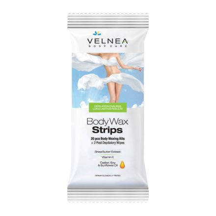 VELNEA BODY CARE Ленти за депилация на тяло, 20 бр.
