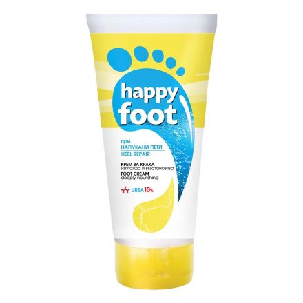 HAPPY FOOT Крем при напукани пети с 10% Уреа, 150мл