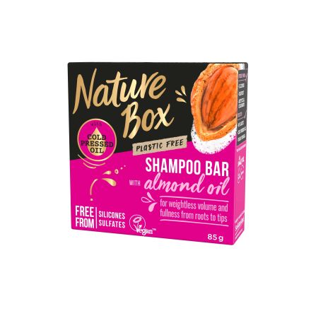 NATURE BOX Твърд шампоан бадем, 85гр.