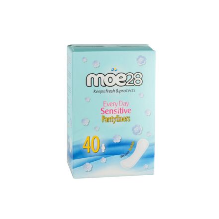 MOE28 Ежедневни дамски превръзки sensitive, 40 бр.