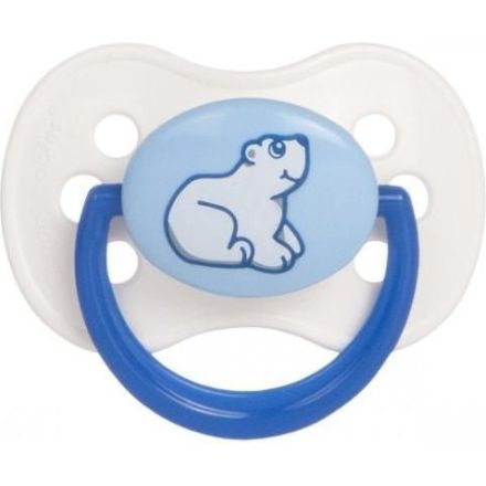 CANPOL BABIES Бебешка залъгалка с каучуков биберон 0-6 месеца, 1 бр