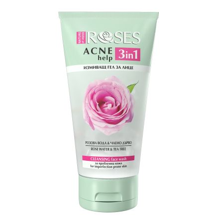 NATURE OF AGIVA ACNE HELP 3в1 Измиващ гел за лице за проблемна кожа 150мл