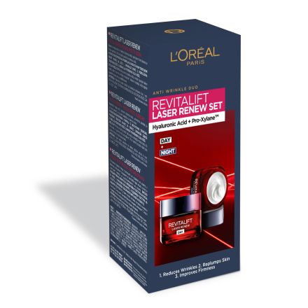 L'OREAL PARIS REVITALIFT LASER RENEW Дуо Пакет дневен крем, 50+ нощен крем,  50мл.