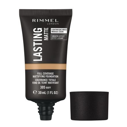 RIMMEL LASTING MATTE Фон дьо тен №305 Buff, 1бр.