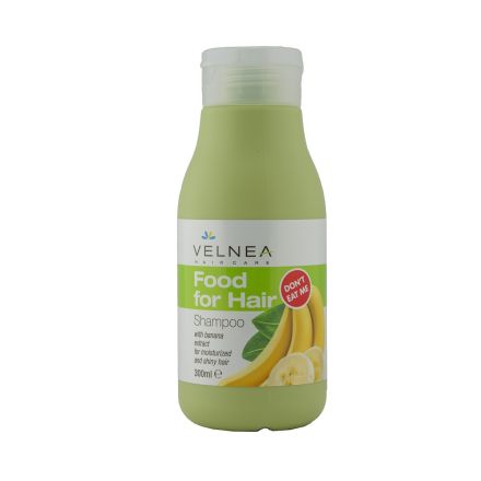 VELNEA FOOD FOR HAIR Шампоан за коса банан, 300 мл
