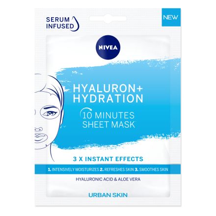 NIVEA Hyalluron + Hydration Лист маска, 1 бр.