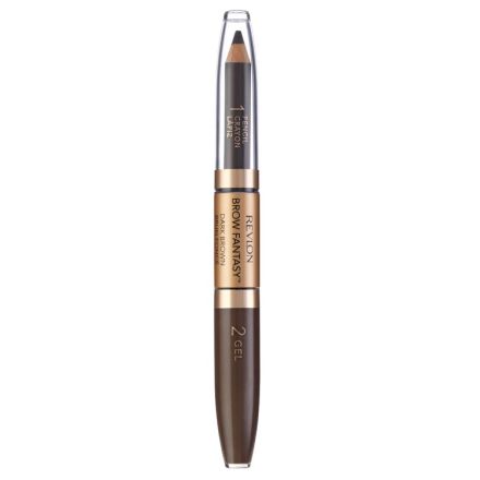 REVLON BROW FANTASY COLOR STAY 2 IN 1 Молив и гел за вежди 106 DARK BROWN, 1.13 гр.