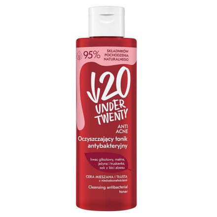 UNDER 20 Почистващ антибактериален тоник 200мл