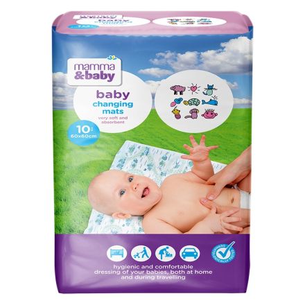 MAMMA&BABY Постелки за преповиване, 10 бр