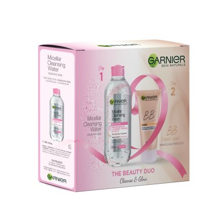 GARNIER Подаръчен комплект Мицеларна вода 400мл +  BB крем 50мл
