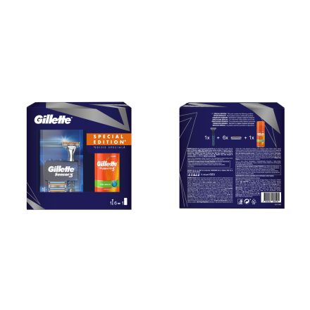 GILLETTE SENSOR Подаръчен комплектГел за бръснене 200мл + Афтършейв 75мл