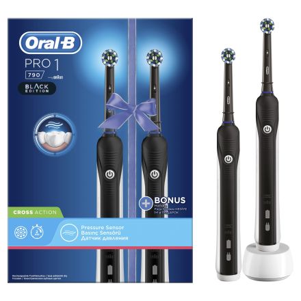  ORAL-B PRO 1 790 Подаръчен комплект Електрическа четка, 2 накрайника 