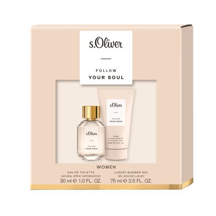 S.OLIVER FOLLOWS.OLIVER FOLLOW YOUR SOUL Дамски комплект ЕДТ 30мл + душ гел 75мл