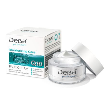 DeBa MOISTURIZING Q10 Крем за лице овлажняващ, 50мл