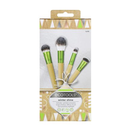 ECOTOOLS WINTER SHINE Комплект четки за грим 1698, 4бр.