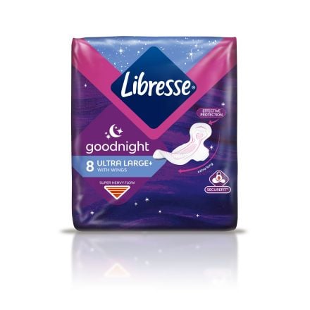 LIBRESSE ULTRA WING GOODNIGHT Дамски превръзки, 8бр.