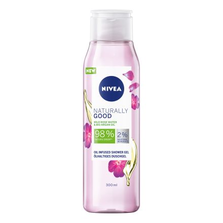 NIVEA NATURALLY GOOD GERANIUM & BIO ESSENTIAL OIL  Душ-гел,300 мл.
