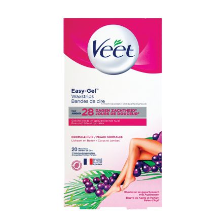 VEET NATURAL INSPIRATION епилиращи ленти студен восък с алое вера за нормална кожа