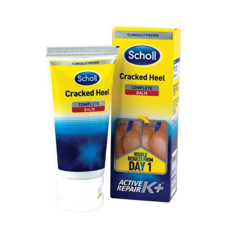 SCHOLL Kрем за напукани пети к+ с кератин, 60 мл
