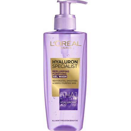 L'OREAL PARIS HYALURON SPECIALIST Почистващ гел, 200 мл