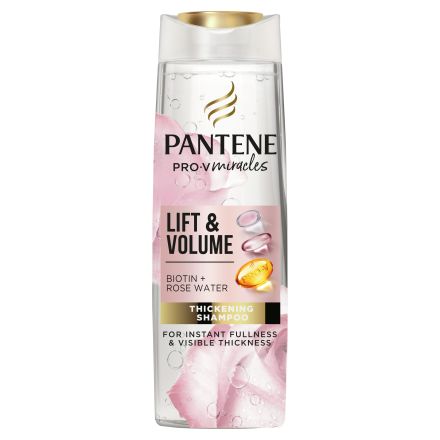 PANTENE PRO-V MIRACLES LIFT & VOLUME Шампоан за коса с биотин и розова вода, 300 мл