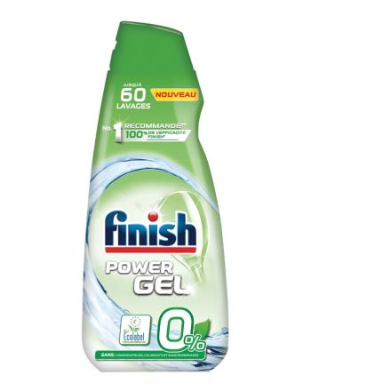 FINISH 0% Почистващ гел за съдомиална, 900мл.