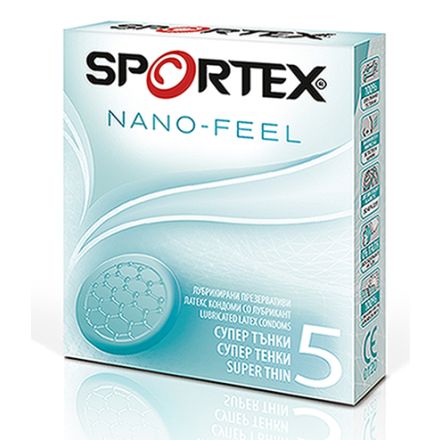  SPORTEX NANO FEEL Презервативи, 5 бр.