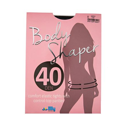 LILLY ЧОРАПОГАЩИ БОДИ ШЕЙП 40 DEN НЕРО Р-Р 3