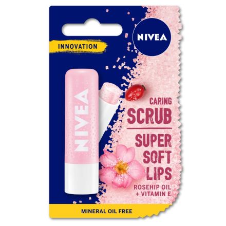 NIVEA Пилинг за устни Rosehip,4,8 г