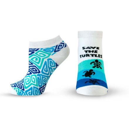  HAPPY FOOTTOPIA Къси чорапи до глезена 78% бамбук костенурки, 39-42