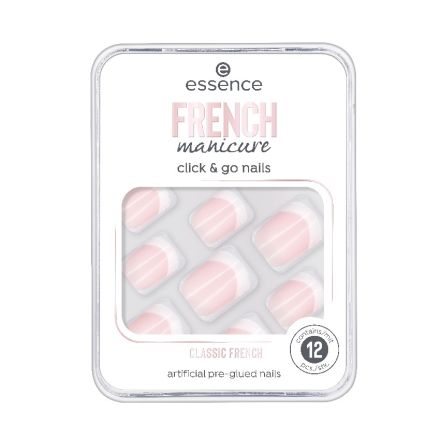 ESSENCE CLICK&GO Изкуствени нокти French manicure 01, 1 бр