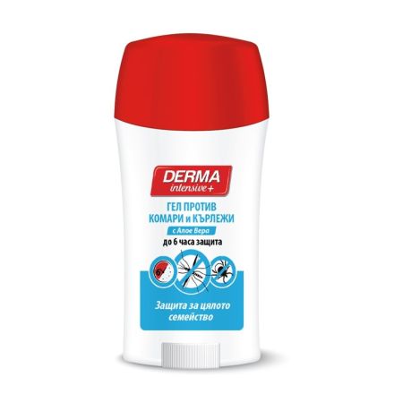 DERMA INTENSIVE+ REPELLENTS Стик гел против комари и кърлежи 50мл